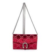 Pre-owned Leather shoulder-bags Gucci Vintage , Red , Dames