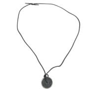 Pre-owned Fabric necklaces Louis Vuitton Vintage , Gray , Heren