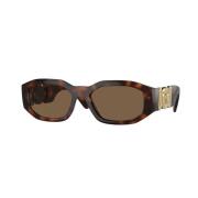 Stijlvolle zonnebril voor modeliefhebbers Versace , Brown , Unisex