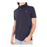 Blauwe King Polo Shirt 100% Katoen U.s. Polo Assn. , Blue , Heren