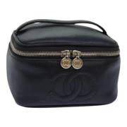 Pre-owned Leather chanel-bags Chanel Vintage , Black , Dames