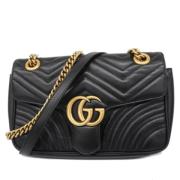 Pre-owned Leather gucci-bags Gucci Vintage , Black , Dames