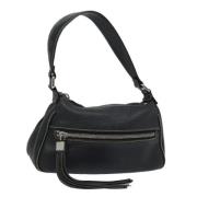 Pre-owned Leather shoulder-bags Chanel Vintage , Black , Dames