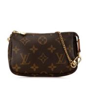 Pre-owned Canvas clutches Louis Vuitton Vintage , Brown , Dames