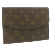 Pre-owned Canvas clutches Louis Vuitton Vintage , Brown , Dames