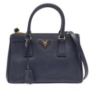 Pre-owned Leather prada-bags Prada Vintage , Blue , Dames