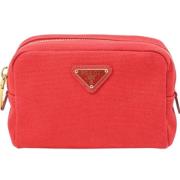 Pre-owned Canvas clutches Prada Vintage , Red , Dames