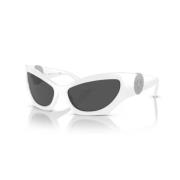 Luxe zonnebril voor stijlvolle uitstraling Versace , White , Unisex