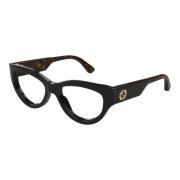 Zwart Havana Brilmontuur Gucci , Black , Dames