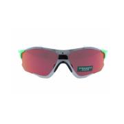 Evzero Zonnebril Zwarte Frame Oakley , Green , Unisex