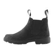 Klassieke Chelsea Boot in zwart nubuck Nature Footwear , Black , Heren