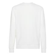 Katoenmix Crew Neck Sweater Boggi Milano , White , Heren