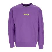 Paars Lime Crewneck Lichtgewicht Sweatshirt Disclaimer , Purple , Here...