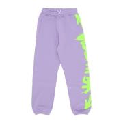 Lichtgewicht trainingsbroek met zijlogo Disclaimer , Purple , Dames