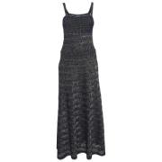 Pre-owned Knit dresses Chanel Vintage , Blue , Dames