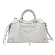 Pre-owned Leather balenciaga-bags Balenciaga Vintage , Gray , Dames