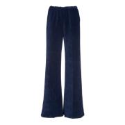 Elegante Wijde Broek Vrouwen Forte Forte , Blue , Dames