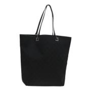 Pre-owned Canvas totes Gucci Vintage , Black , Dames