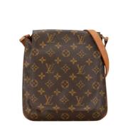 Pre-owned Canvas shoulder-bags Louis Vuitton Vintage , Brown , Dames