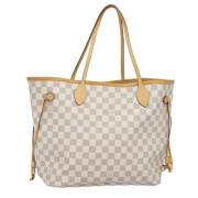 Pre-owned Canvas totes Louis Vuitton Vintage , White , Dames