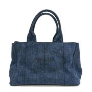 Pre-owned Denim prada-bags Prada Vintage , Blue , Dames