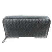 Pre-owned Fabric wallets Bottega Veneta Vintage , Black , Dames