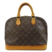 Pre-owned Canvas handbags Louis Vuitton Vintage , Brown , Dames