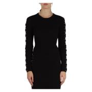 Gebreide trui met vetersluiting details Michael Kors , Black , Dames