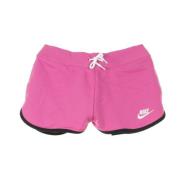 Actieve shorts voor vrouwen in fuchsia/zwart/wit Nike , Pink , Dames