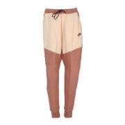 Tech Fleece Trainingsbroek Mineral Clay/Wit Nike , Pink , Heren