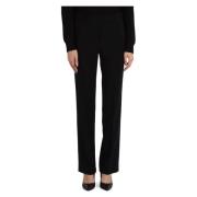 Rechte snit crepe broek Michael Kors , Black , Dames