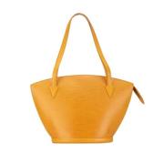 Pre-owned Leather shoulder-bags Louis Vuitton Vintage , Yellow , Dames