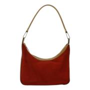 Pre-owned Suede handbags Gucci Vintage , Red , Dames