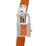 Pre-owned Stainless Steel watches Hermès Vintage , Orange , Dames