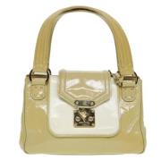 Pre-owned Leather handbags Louis Vuitton Vintage , Beige , Dames