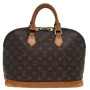 Pre-owned Canvas handbags Louis Vuitton Vintage , Brown , Dames