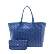 Pre-owned Coated canvas shoulder-bags Goyard Vintage , Blue , Dames