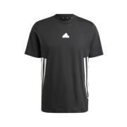 Future Icons 3-Stripes Tee Zwart/Wit Adidas , Black , Heren