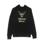 Chicago Bulls Lichtgewicht Hoodie Zwart/Goud New Era , Black , Heren