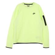 Tech Fleece Crewneck Sweatshirt Lime/Black Nike , Green , Heren