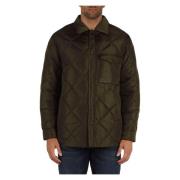 Gewatteerd jack met voorlogo-patch Armani Exchange , Green , Heren