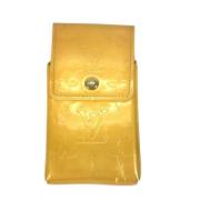 Pre-owned Fabric wallets Louis Vuitton Vintage , Yellow , Dames