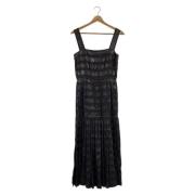 Pre-owned Silk dresses Chanel Vintage , Black , Dames