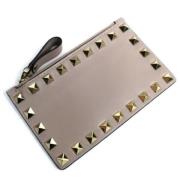 Pre-owned Leather wallets Valentino Vintage , Beige , Dames