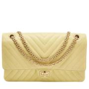 Pre-owned Leather chanel-bags Chanel Vintage , Yellow , Dames