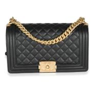 Pre-owned Leather chanel-bags Chanel Vintage , Black , Dames