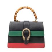 Pre-owned Leather handbags Gucci Vintage , Multicolor , Dames