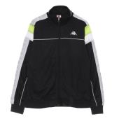 Slim Zwart/groen Trainingsjack Kappa , Black , Heren