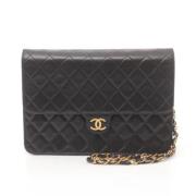 Pre-owned Leather chanel-bags Chanel Vintage , Black , Dames