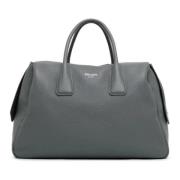 Pre-owned Leather travel-bags Prada Vintage , Gray , Dames